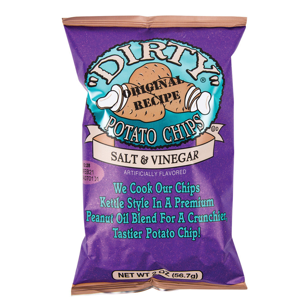 Dirty Salt & Vinegar Potato Chips 2 Oz Bag *Not For Sale In California*