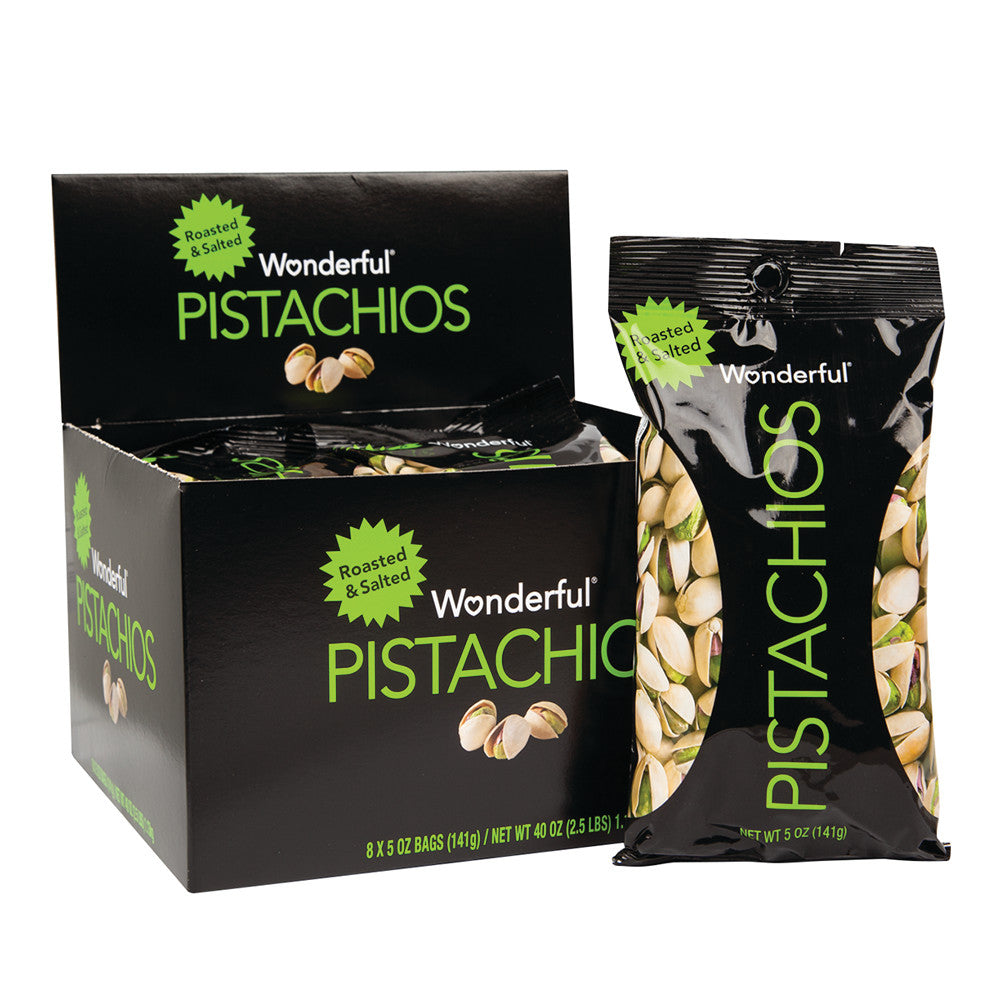 Wholesale Wonderful Pistachios Roasted & Salted Pistachios 5 Oz Bag- Bulk