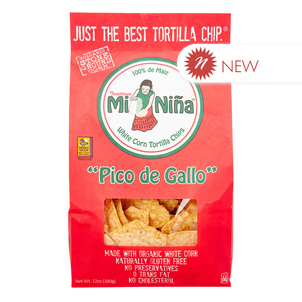 Wholesale Mini Nina - Pico De Gallo Tortilla Chips - 12Oz-9ct Case Bulk