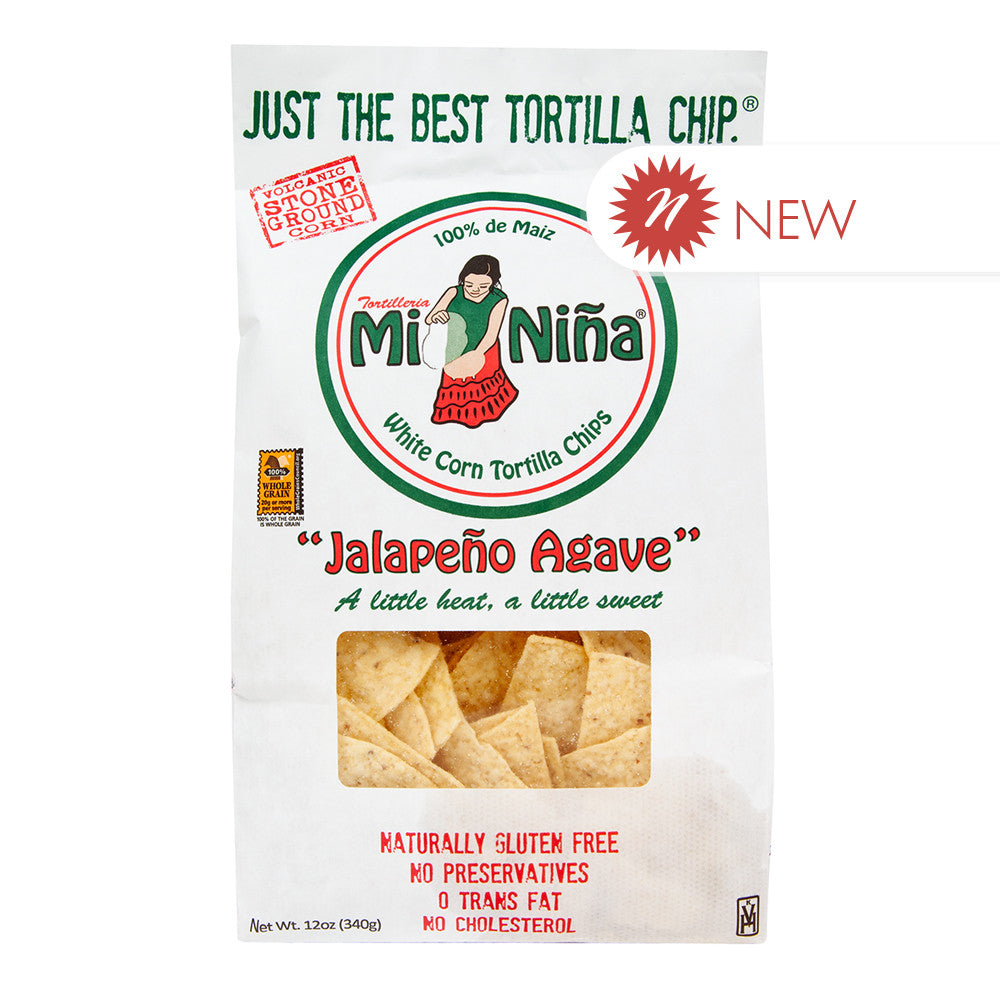 Wholesale Mini Nina - Jalapeno Agave Tortilla Chips - 12Oz- Bulk