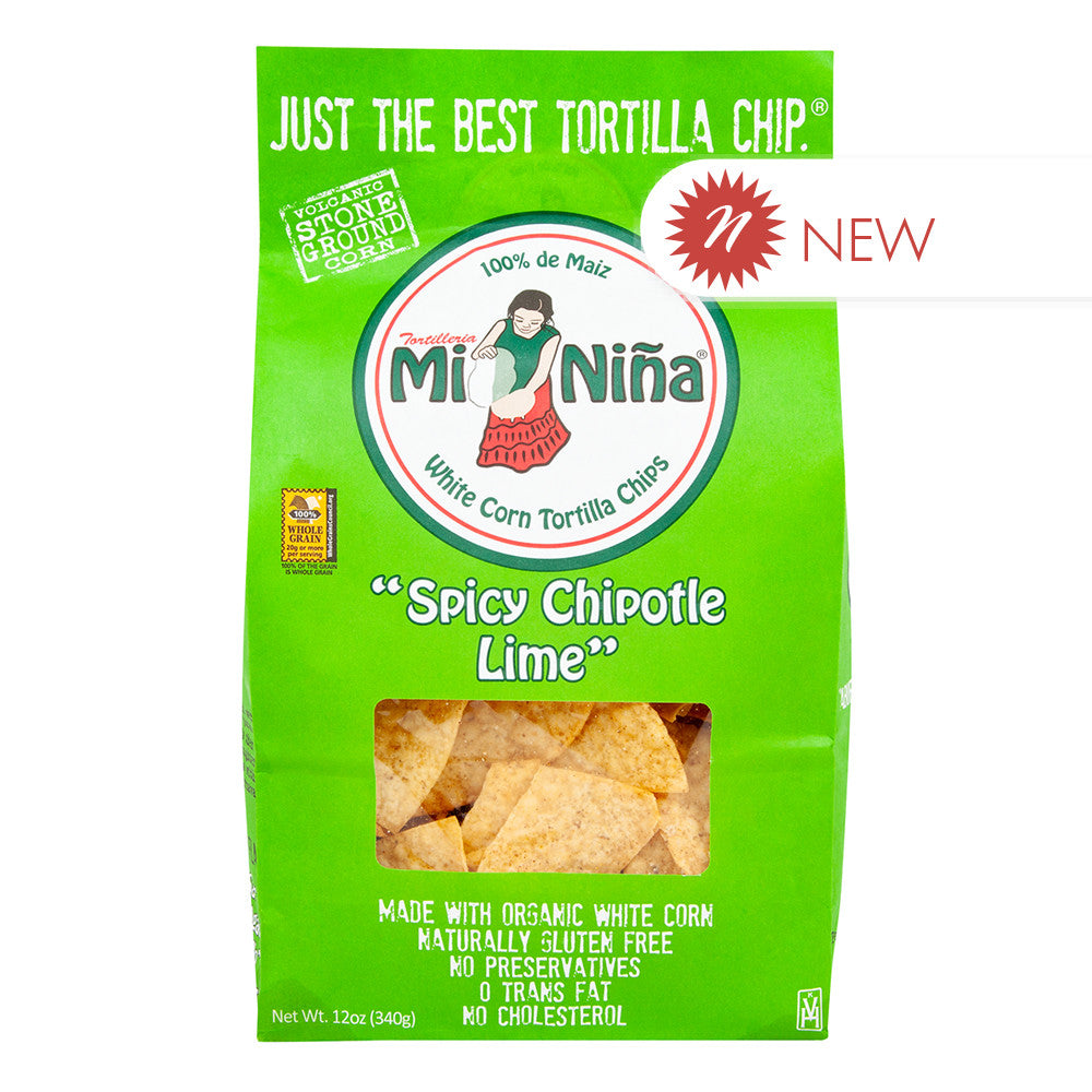 Wholesale Mini Nina - Spicy Chipotle Lime Tortilla Chips - 12Oz-9ct Case Bulk