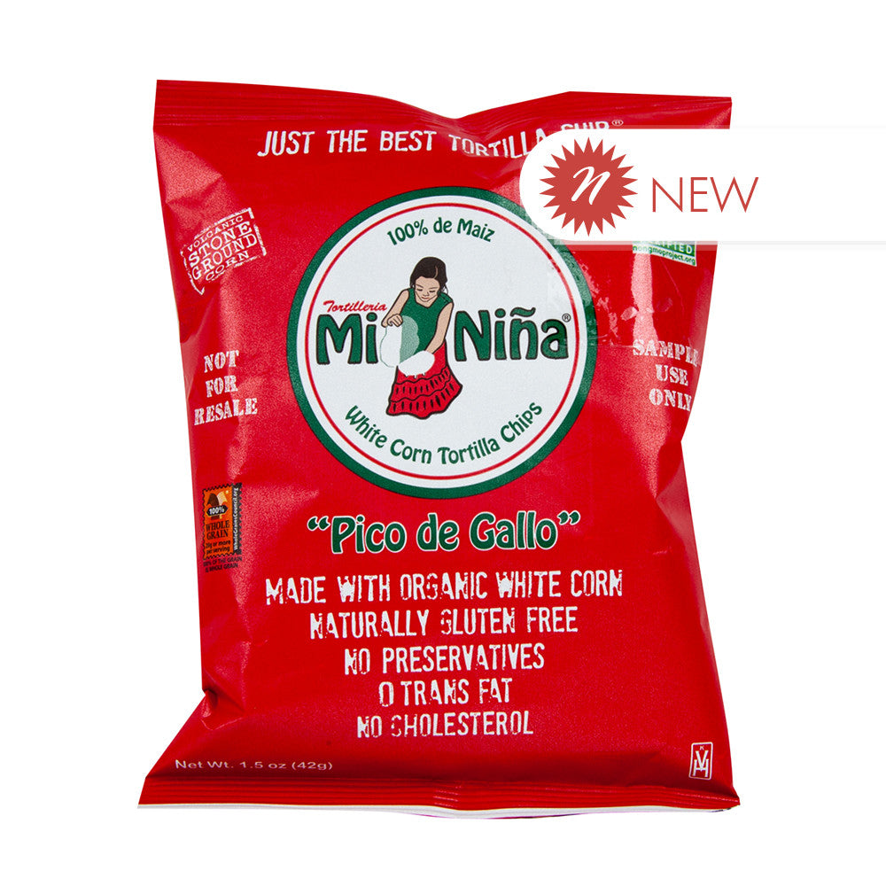 Wholesale Mini Nina - Pico De Gallo Tort Chips - 1.5 Oz-24ct Case Bulk