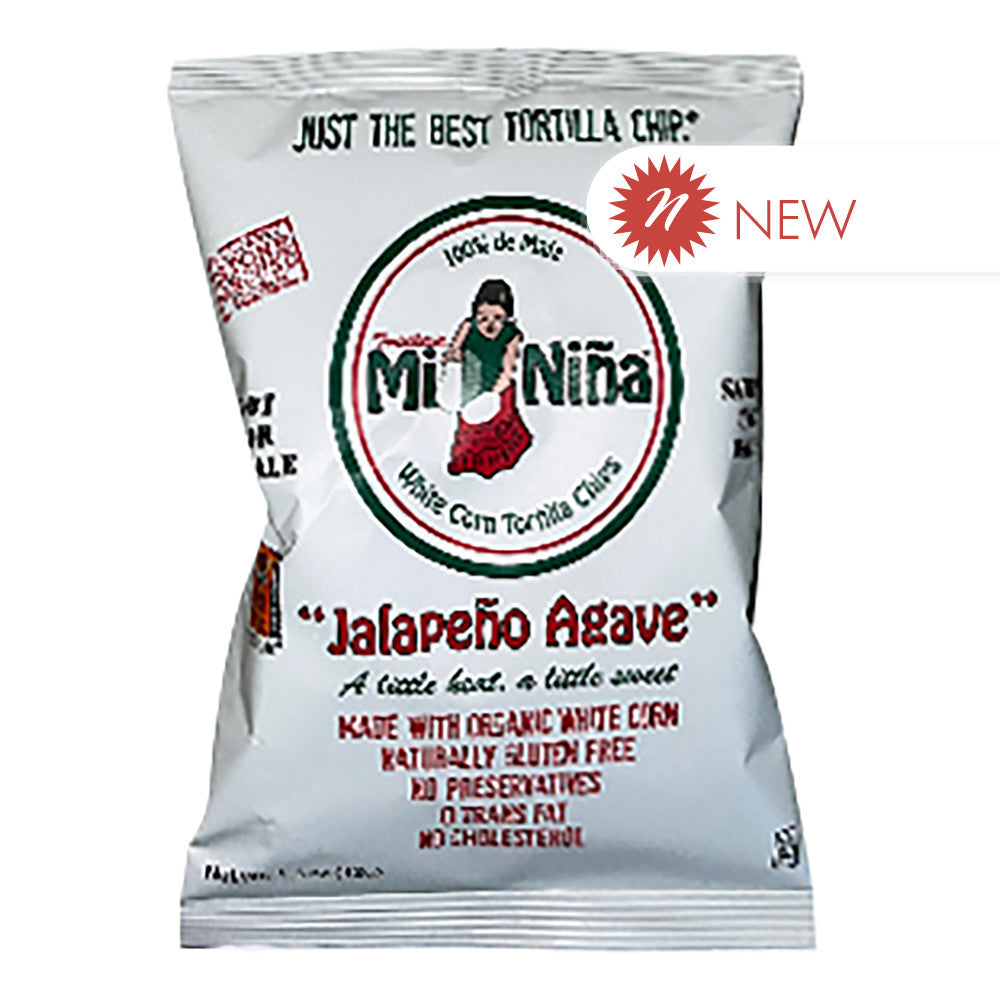 Wholesale Mini Nina - Jalapeno Agave Tort Chips - 1.5 Oz-24ct Case Bulk