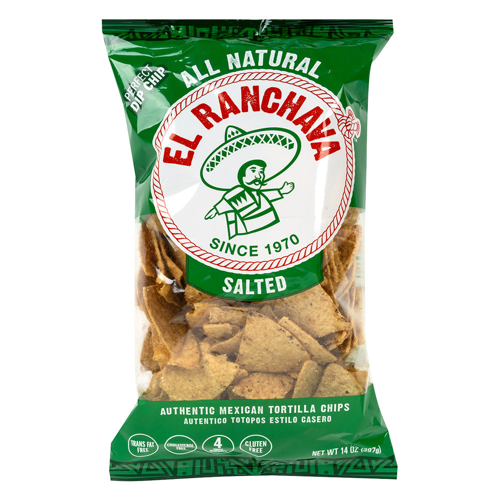 Wholesale El Ranchava Salted Tortilla Chips 14 Oz Bag- Bulk