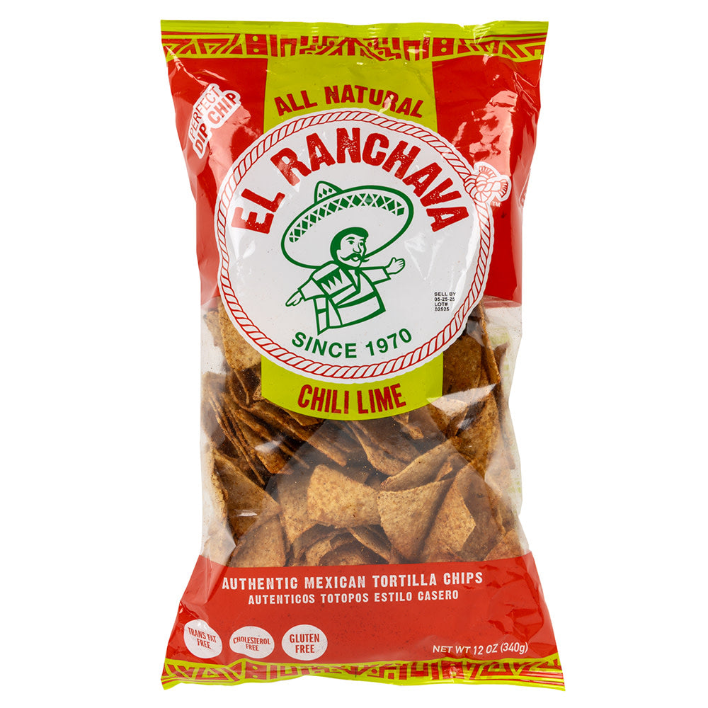 Wholesale El Ranchava Chili Lime Tortilla Chips 14 Oz Bag- Bulk