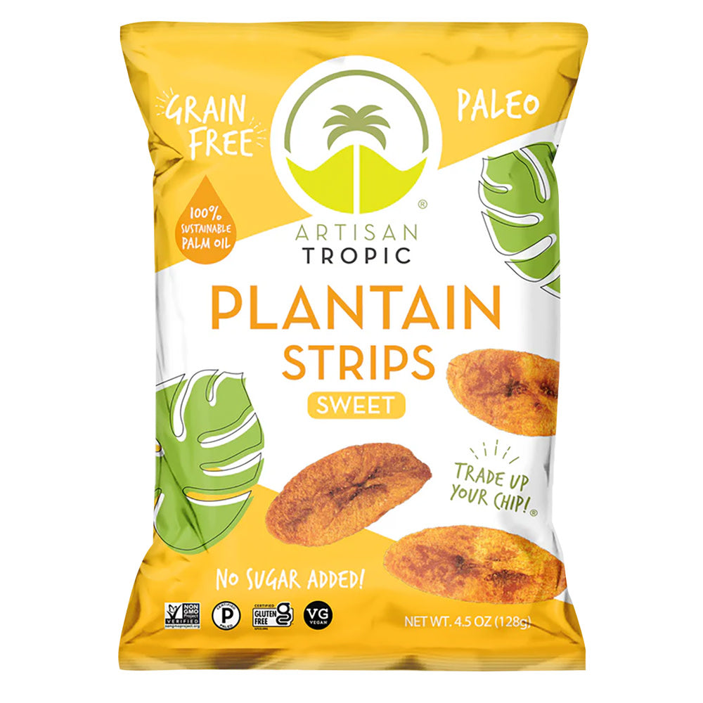 Wholesale Artisan Tropic Sweet Plantain Strips 4.5 Oz Bag-12ct Case Bulk