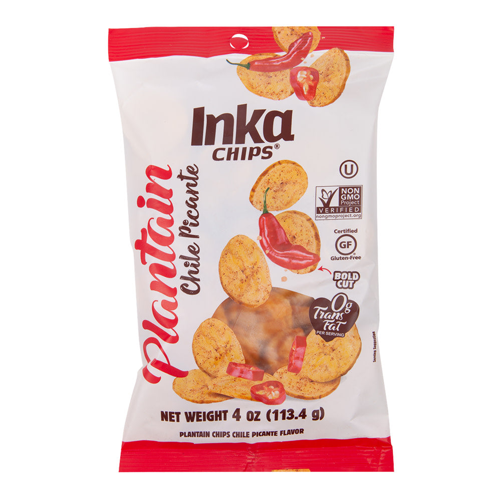 Wholesale Inka Chile Picante Plantain Chips 4 Oz Pouch-12ct Case Bulk