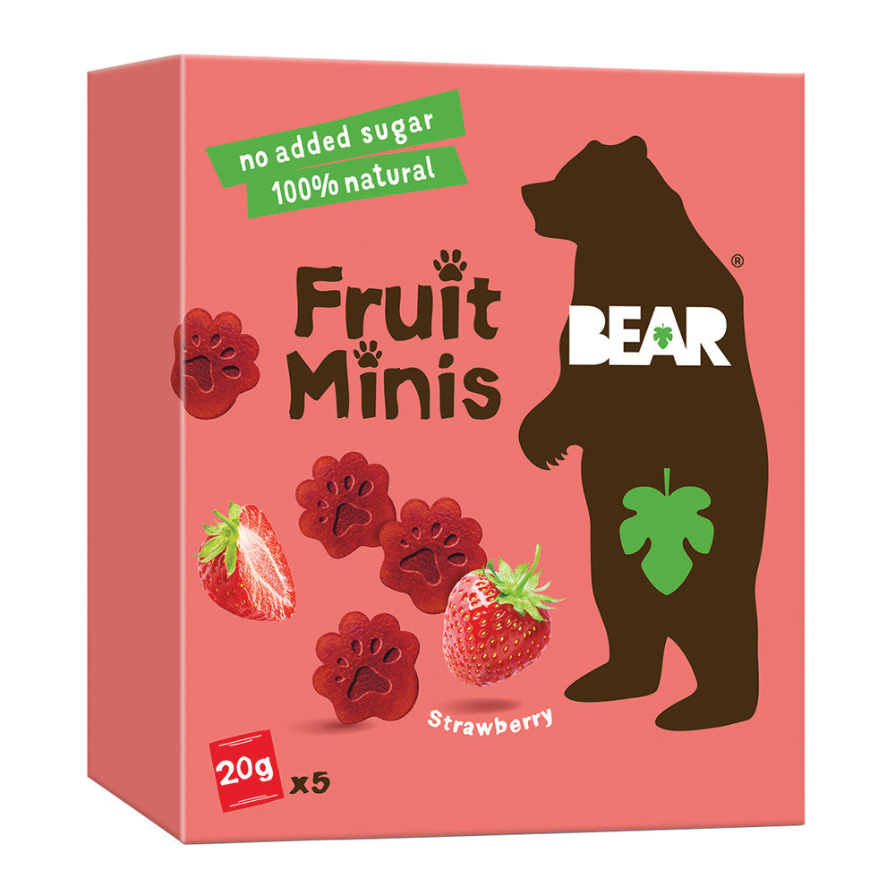 Bear Fruit Minis Strawberry 3.5 Oz Box