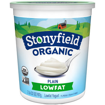 Stonyfield Organic Plain Low Fat Yogurt 32oz