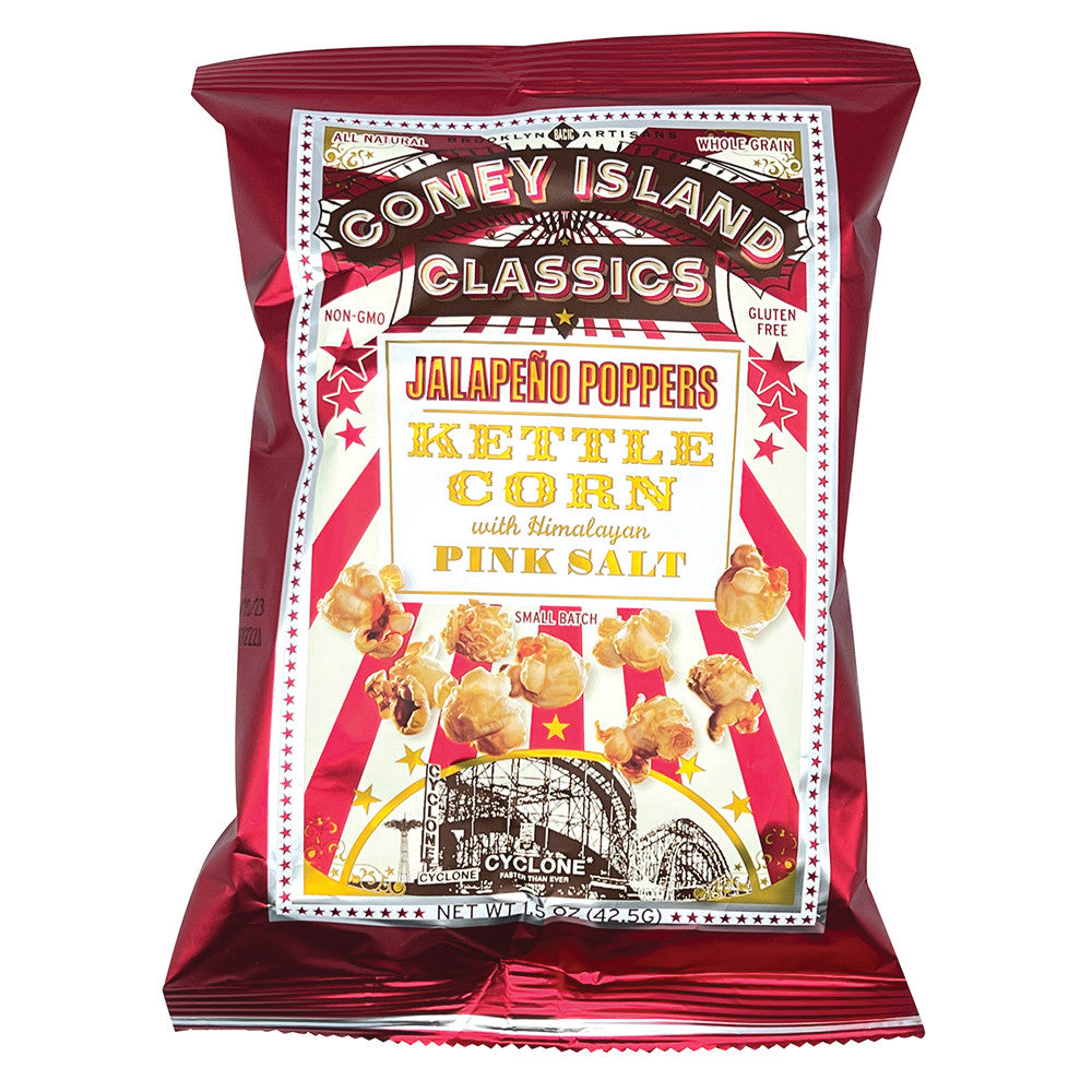 Coney Island Jalapeno Poppers Kettle Corn 1.5 Oz Bag
