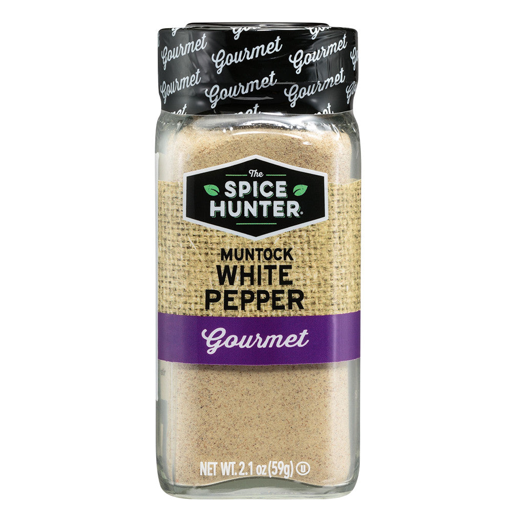 Wholesale Spice Hunter Muntock Ground White Pepper 2.1 Oz- Bulk