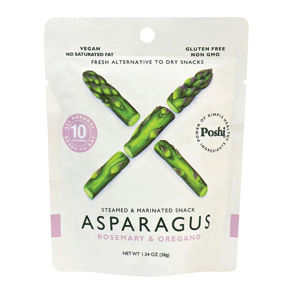 Wholesale Poshi Asparagus Snack Rosemary & Oregano 1.34 Oz-10ct Case Bulk