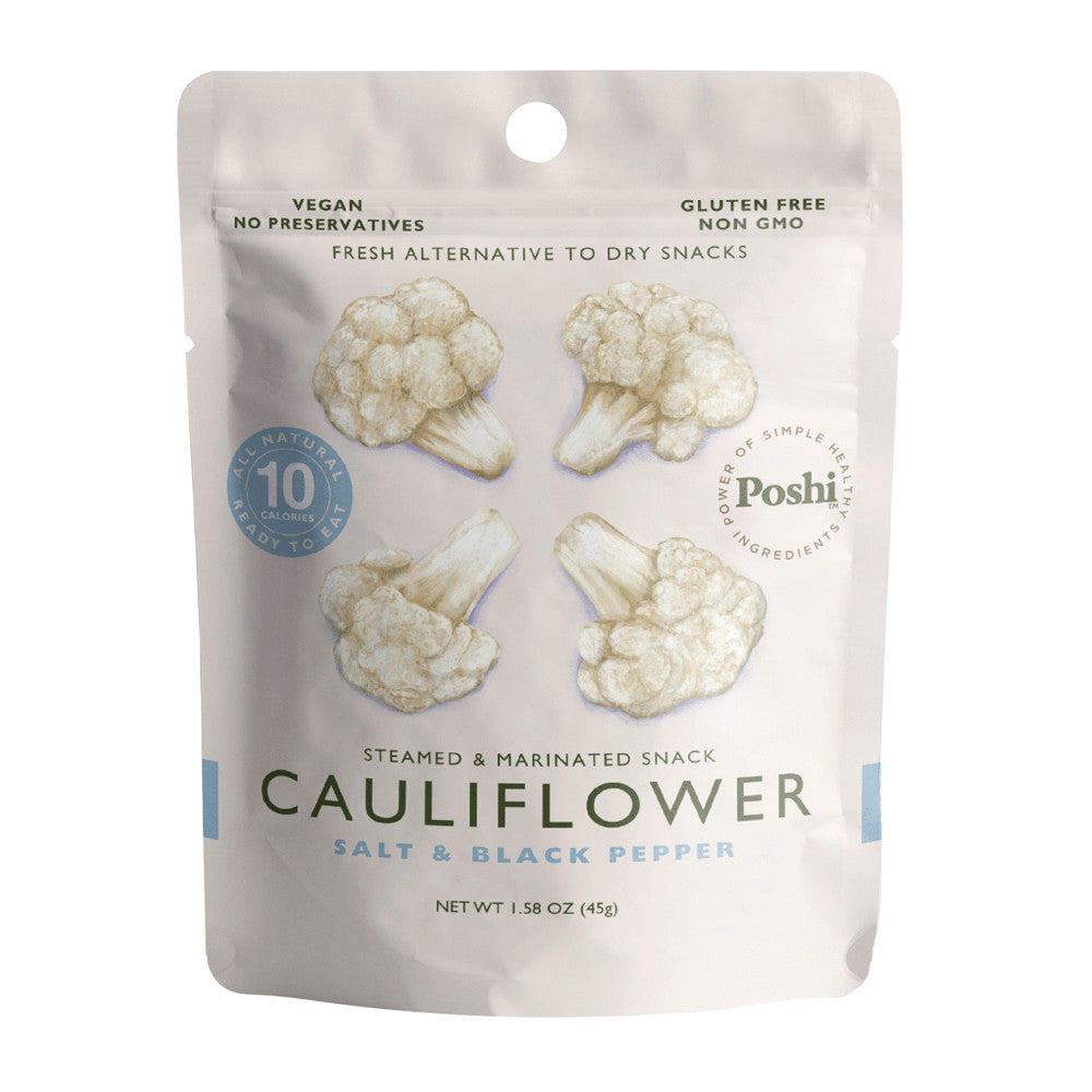 Wholesale Poshi Cauliflower Snack Salt & Pepper 1.58 Oz- Bulk