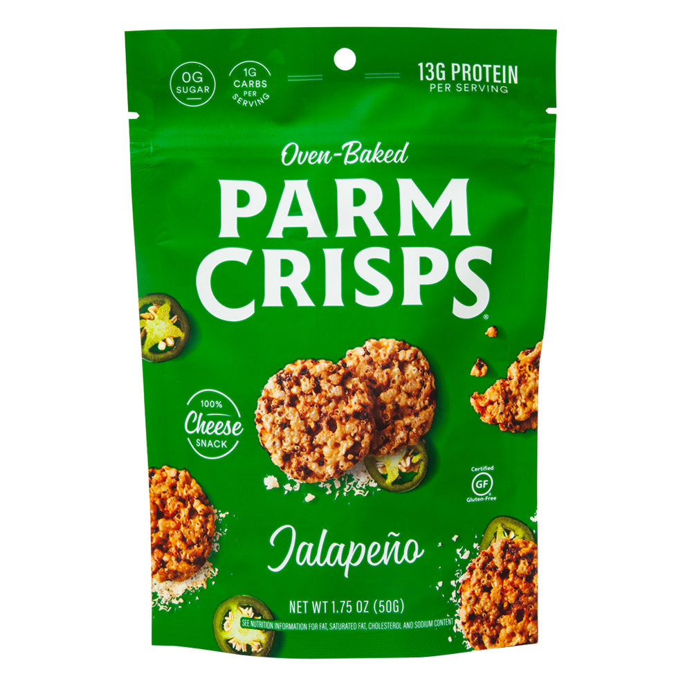 Wholesale Parm Crisps Jalapeno 1.75 Oz Pouch- Bulk