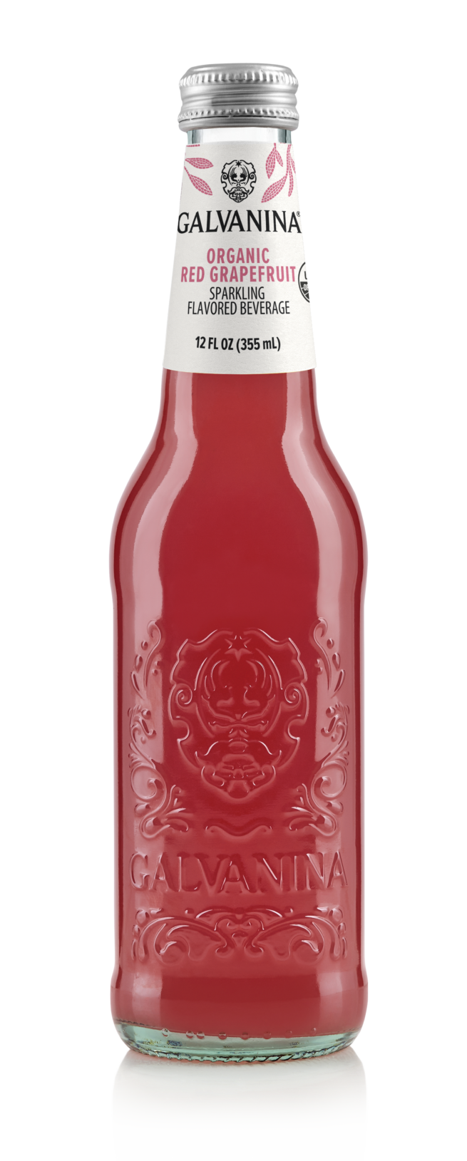 Organic Red Grapefruit Soda Soda Galvanina 355 ML