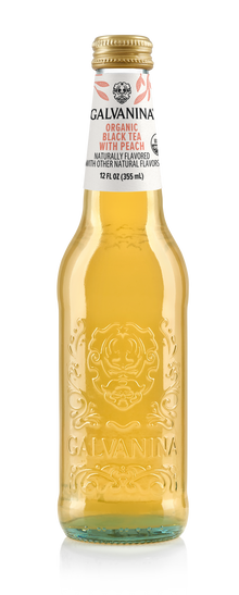Wholesale Galvanina Organic Peach Tea 355 ML 12 oz- Bulk