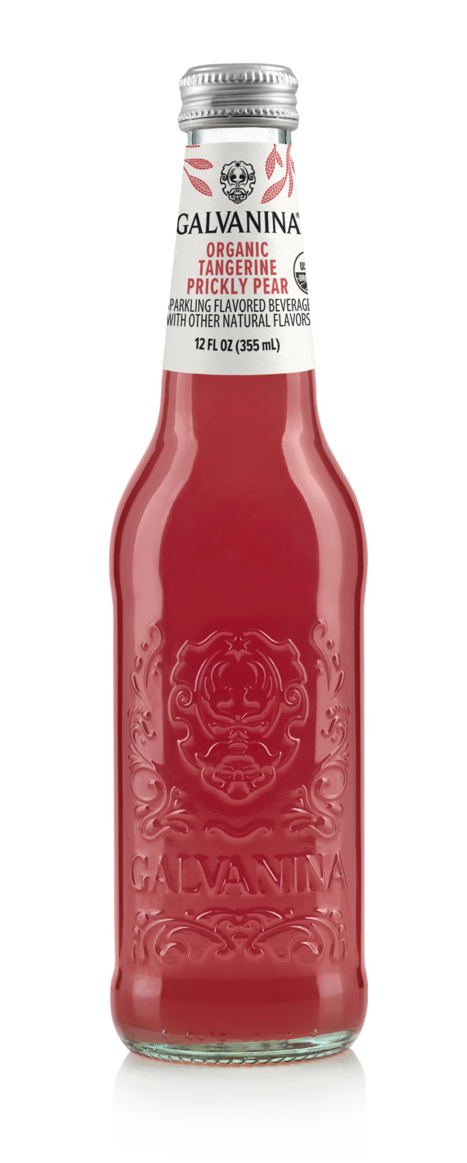 Organic Tangerine & Prickly Pear Soda Soda Galvanina 355 ML