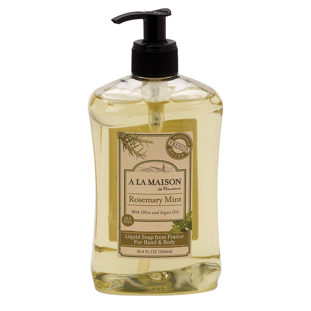 Wholesale A La Maison Rosemary Mint Liquid Soap 16.9 Oz Pump Bottle-6ct Case Bulk