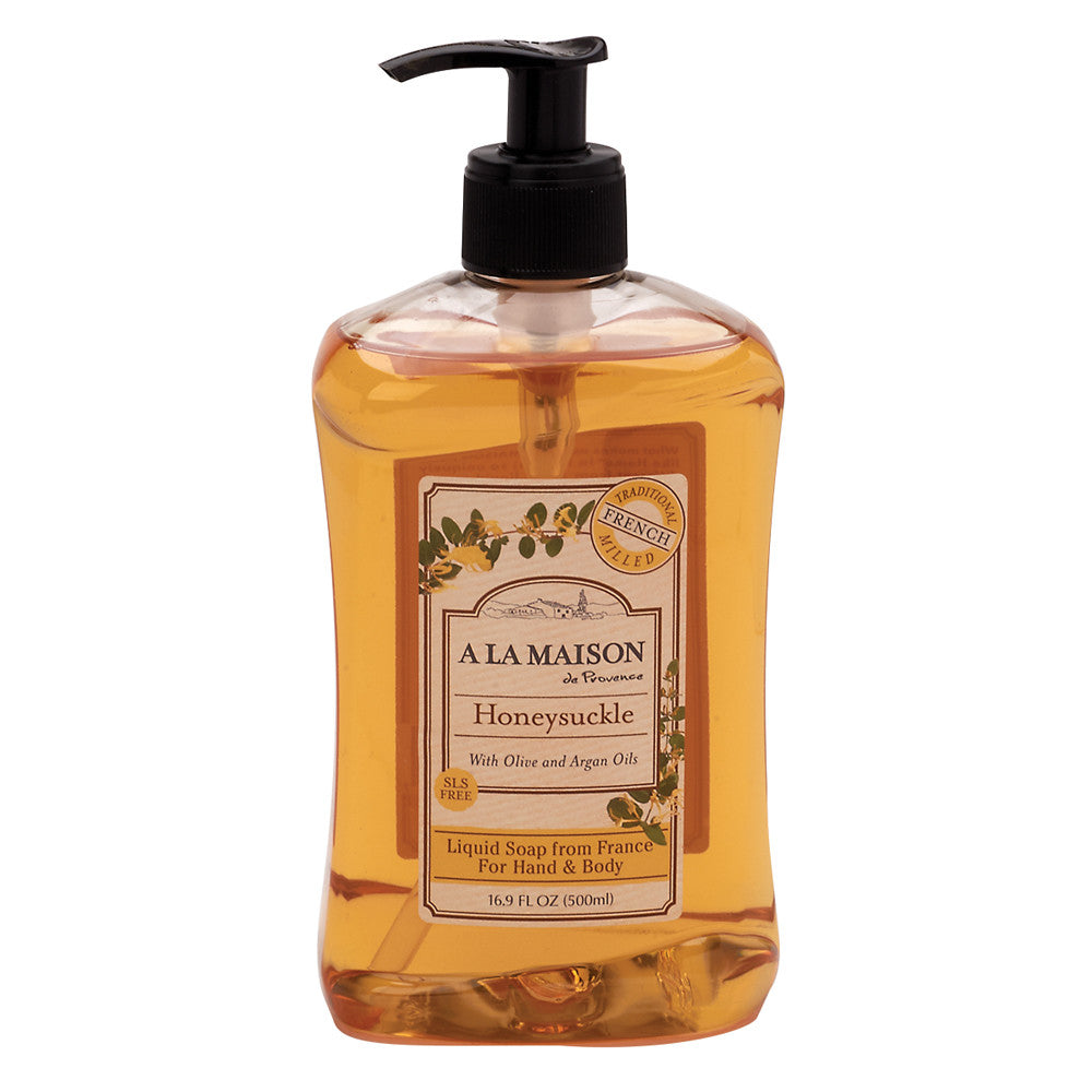 Wholesale A La Maison Honeysuckle Liquid Soap 16.9 Oz Pump Bottle-6ct Case Bulk