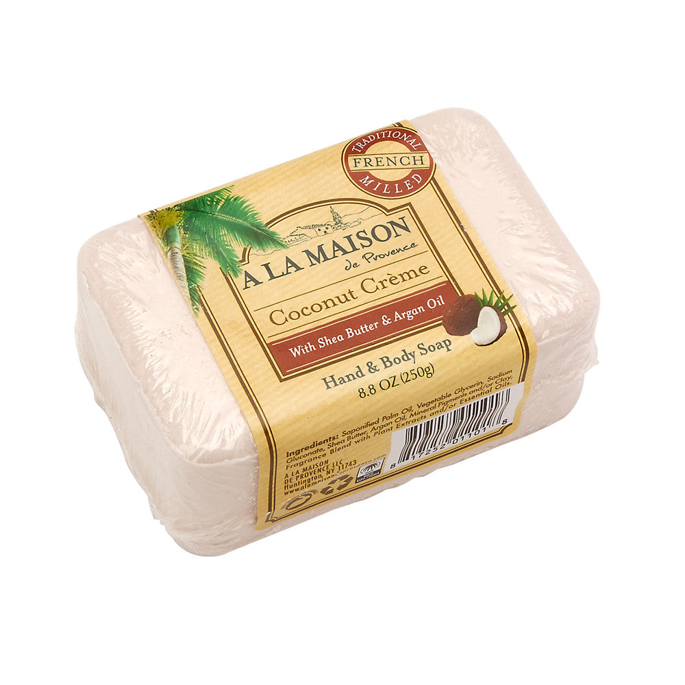 Wholesale A La Maison Coconut Cream Solid Bar 8.8 Oz Soap-12ct Case Bulk