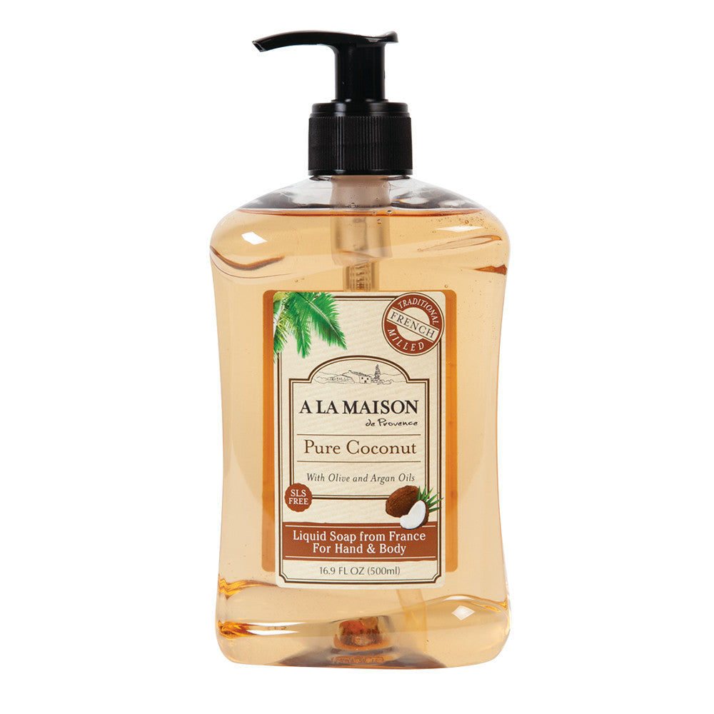 Wholesale A La Maison Pure Coconut Liquid Soap 16.9 Oz Pump Bottle-6ct Case Bulk