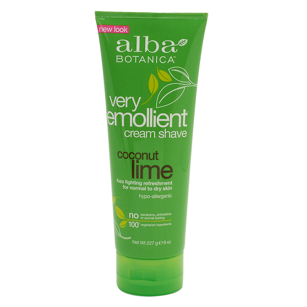 Wholesale Alba Botanica Coconut Lime Shave Cream 8 Oz Tube- Bulk