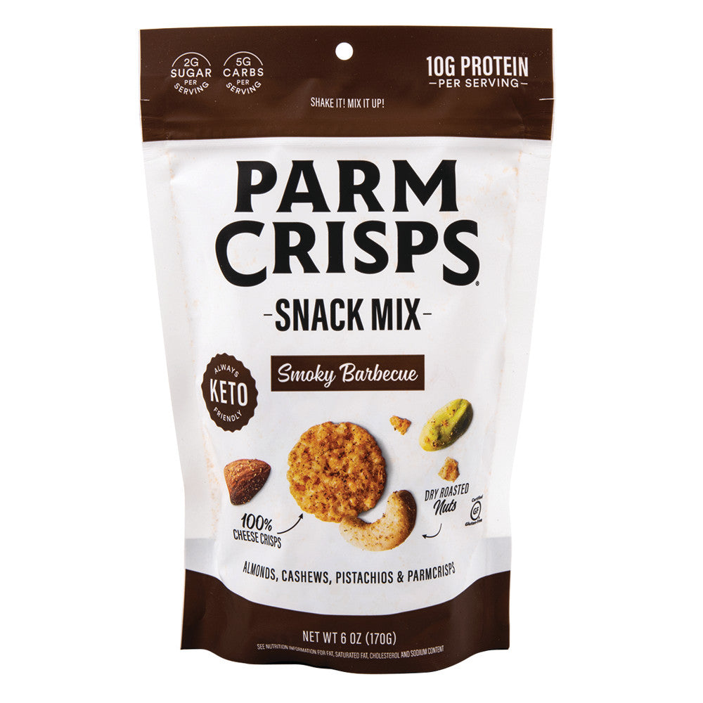 Wholesale Parm Crisps Smokey Bbq Snack Mix 6 Oz Pouch-12ct Case Bulk