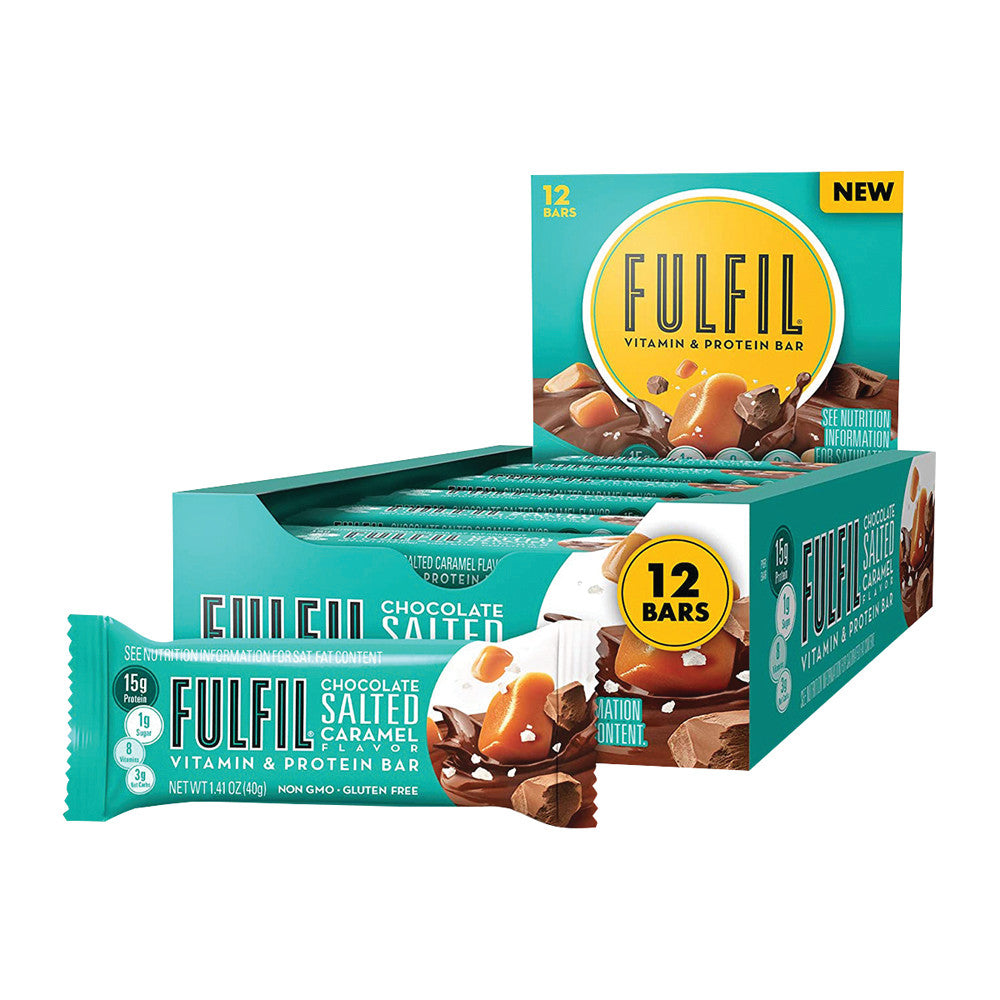 Wholesale Fulfil Chocolate Salted Caramel 1.41 Oz Bar- Bulk