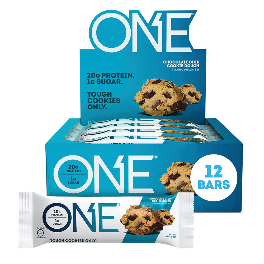 Wholesale One Chocolate Chip Cookie Dough 2.12 Oz Bar- Bulk