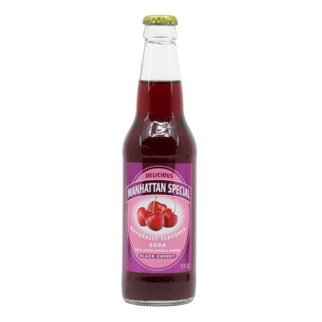 Wholesale Manhattan Special Black Cherry Soda 12 OZ-12ct Case Bulk