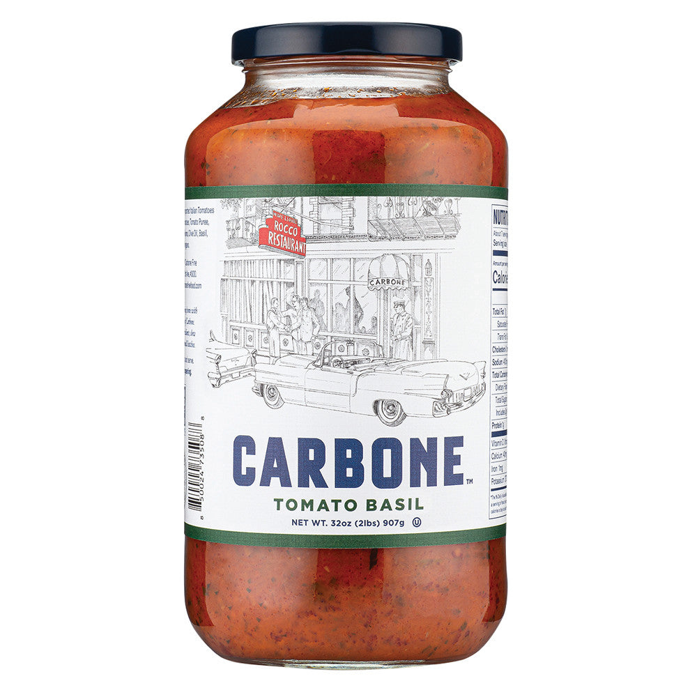 Wholesale Carbone Tomato Basil Pasta Sauce 32 Oz Jar-6ct Case Bulk