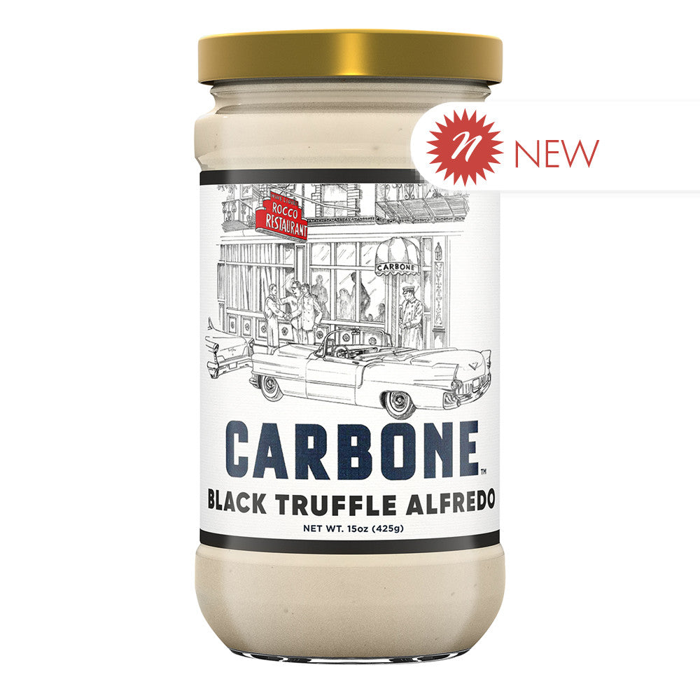 Wholesale Carbone Black Truffle Alfredo Sauce 15 Oz Jar- Bulk