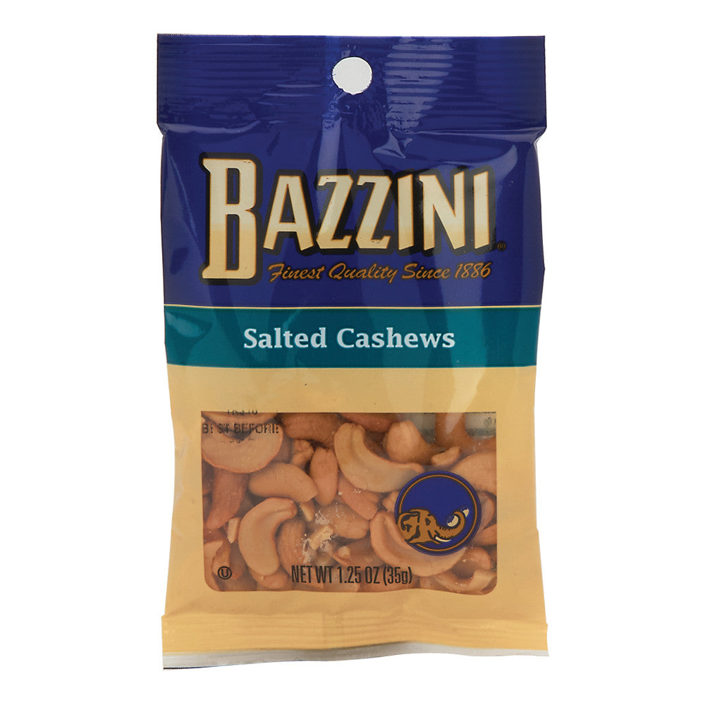 Wholesale Bazzini Salted Cashews 1.5 Oz Peg Bag- Bulk