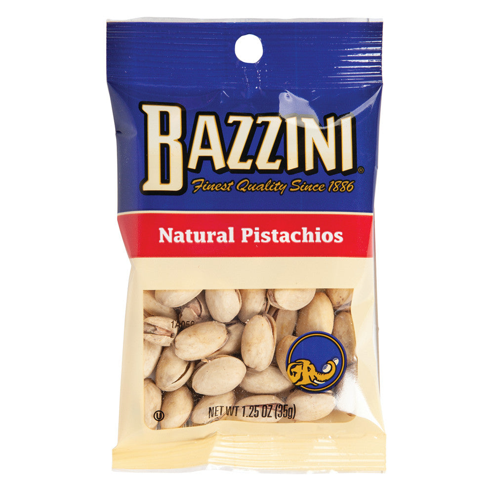 Wholesale Bazzini Natural Pistachios 1.5 Oz Peg Bag-12ct Case Bulk