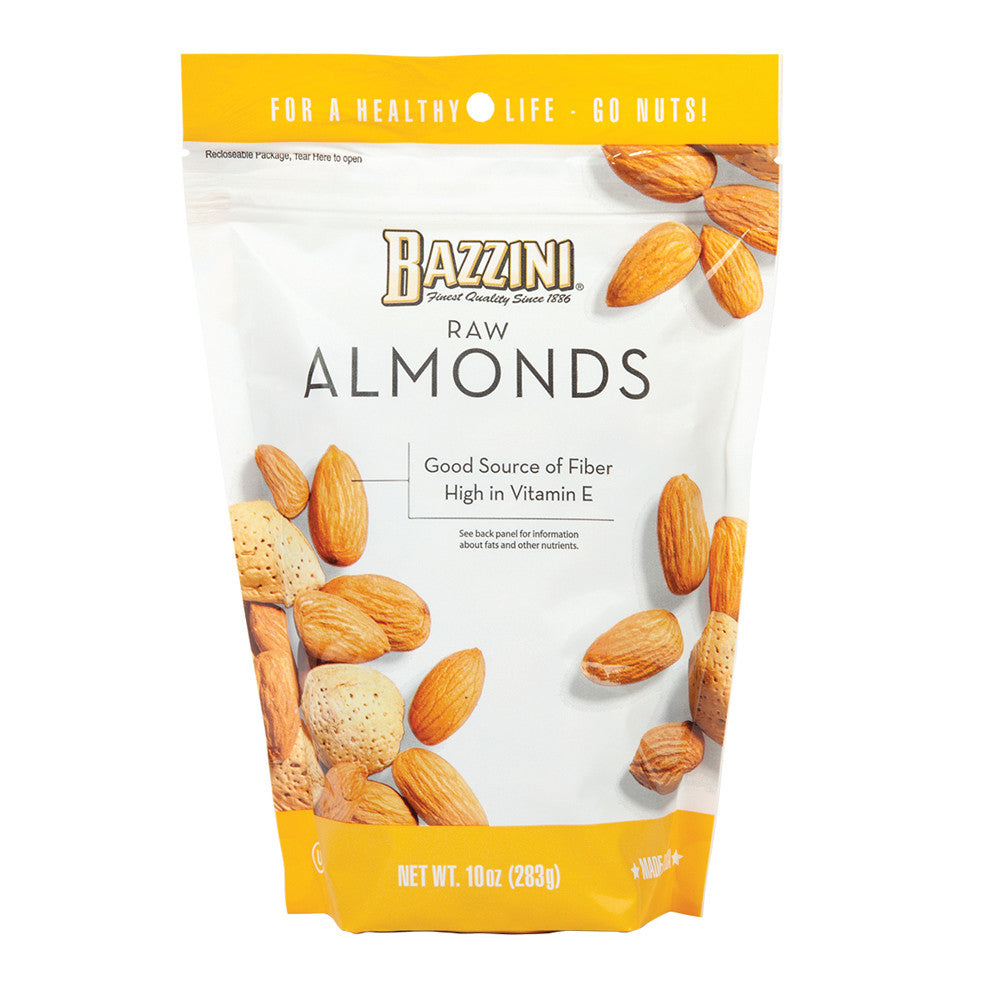 Wholesale Bazzini Raw Almonds 10 Oz Peg Bag- Bulk