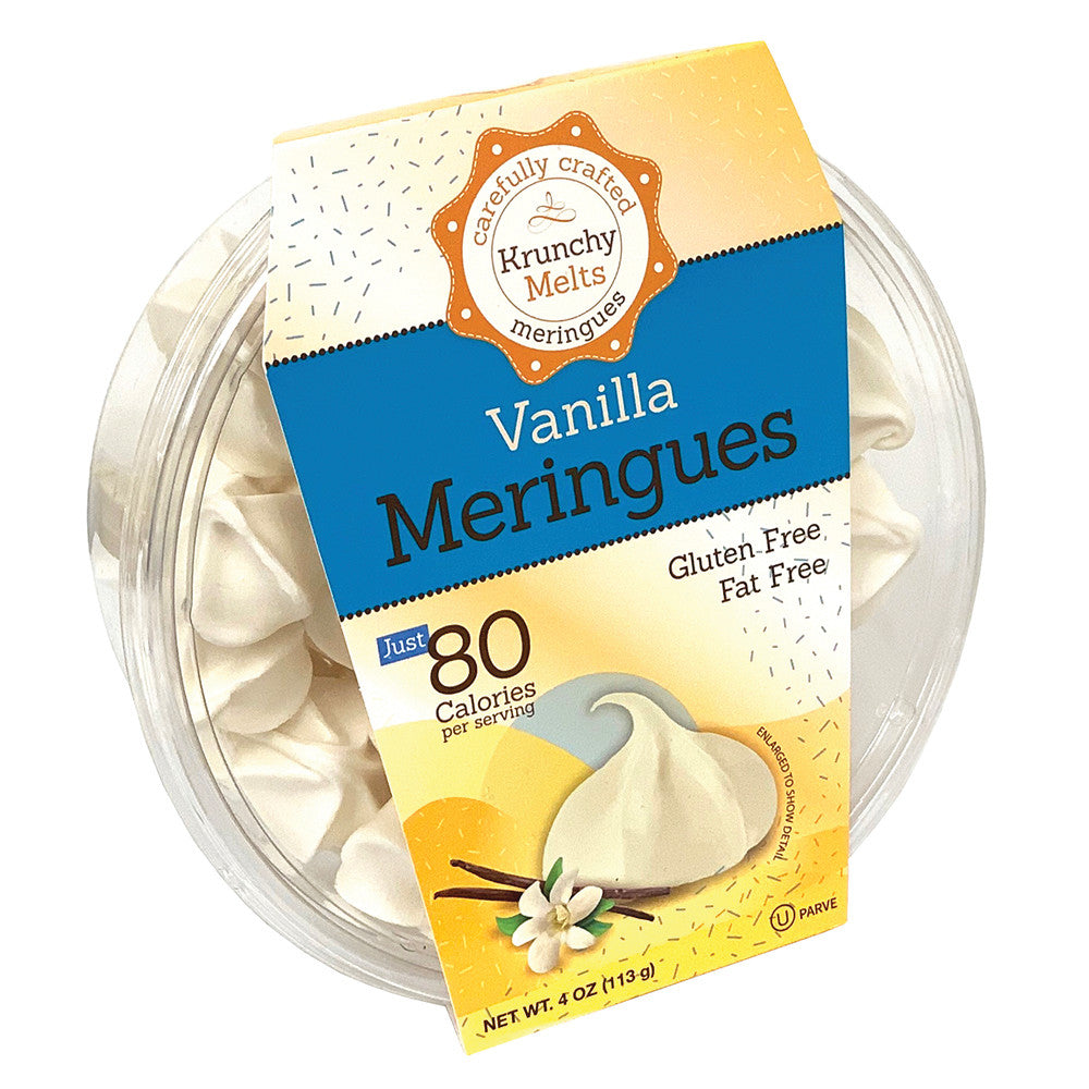 Wholesale Krunchy Melts Vanilla Meringues 4 Oz Tub-12ct Case Bulk