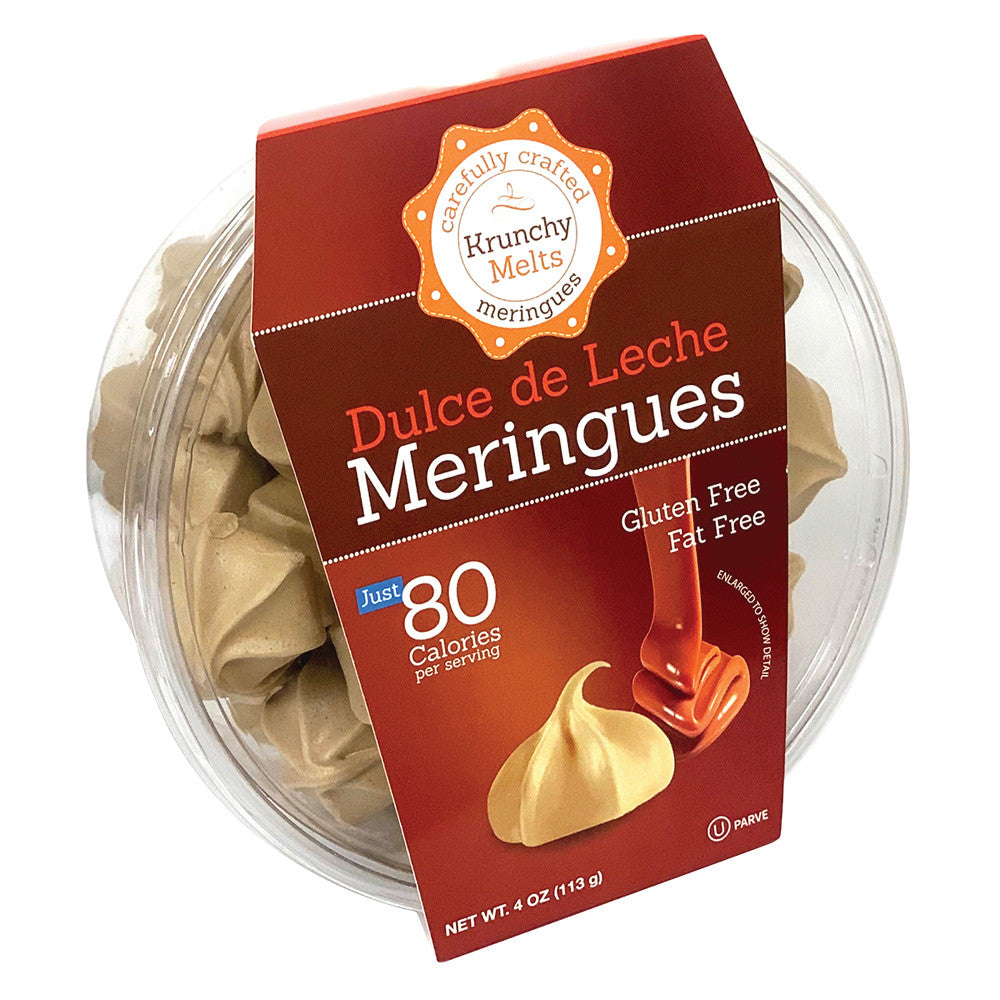 Wholesale Krunchy Melts Dulce De Leche Meringues 4 Oz Tub- Bulk
