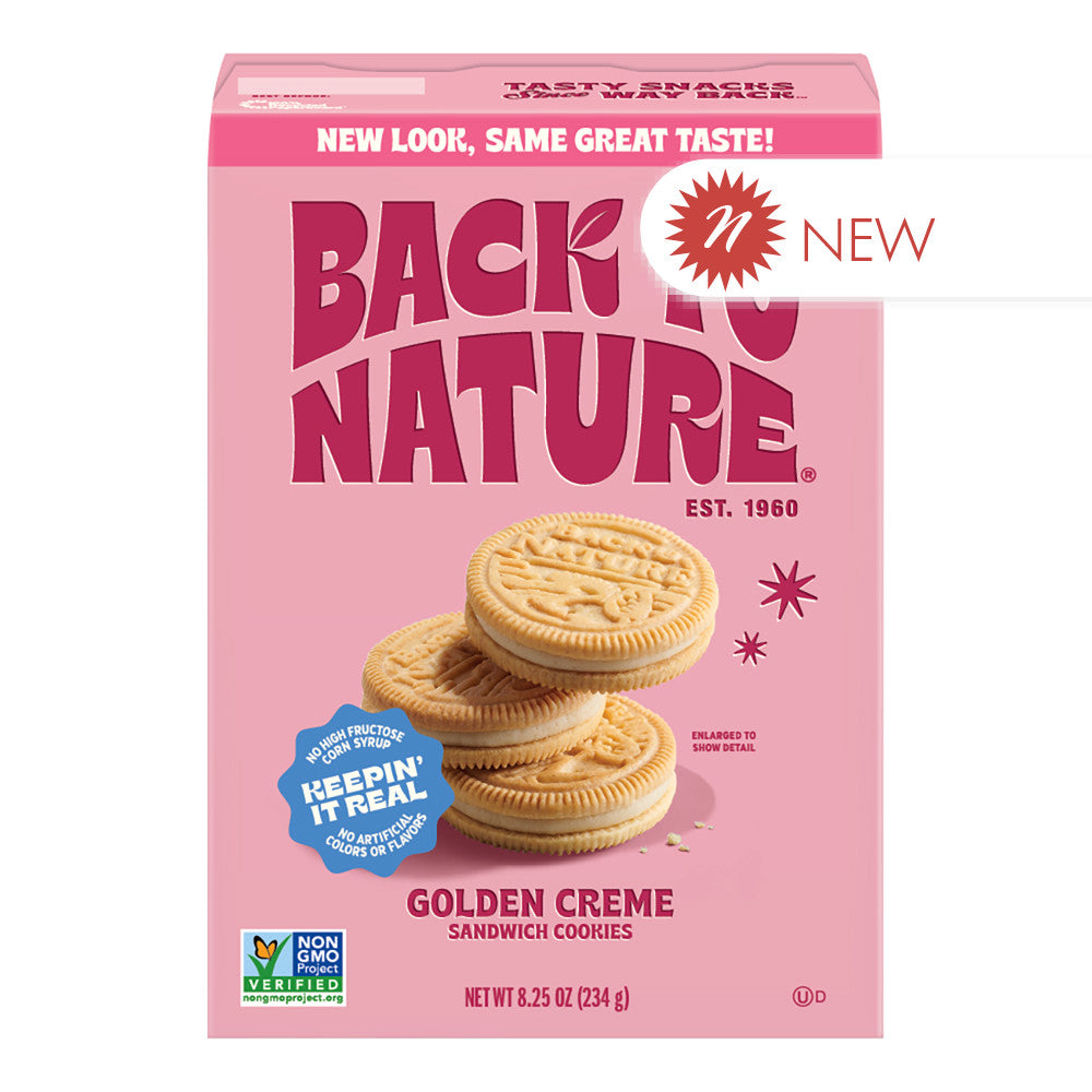 Wholesale Back To Nature - Golden Cre Sandwichcookie - 8.25Oz- Bulk