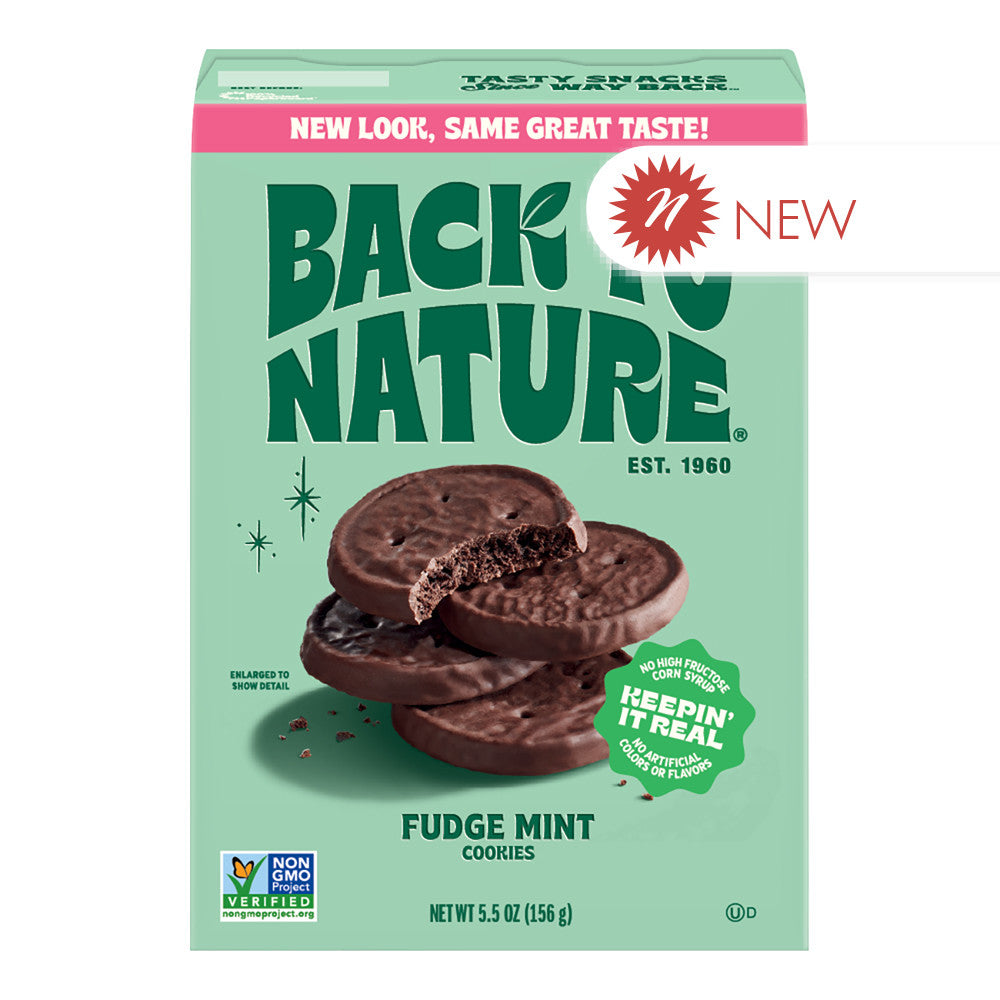 Wholesale Back To Nature - Fudge Mint Cookies - 5.5Oz- Bulk