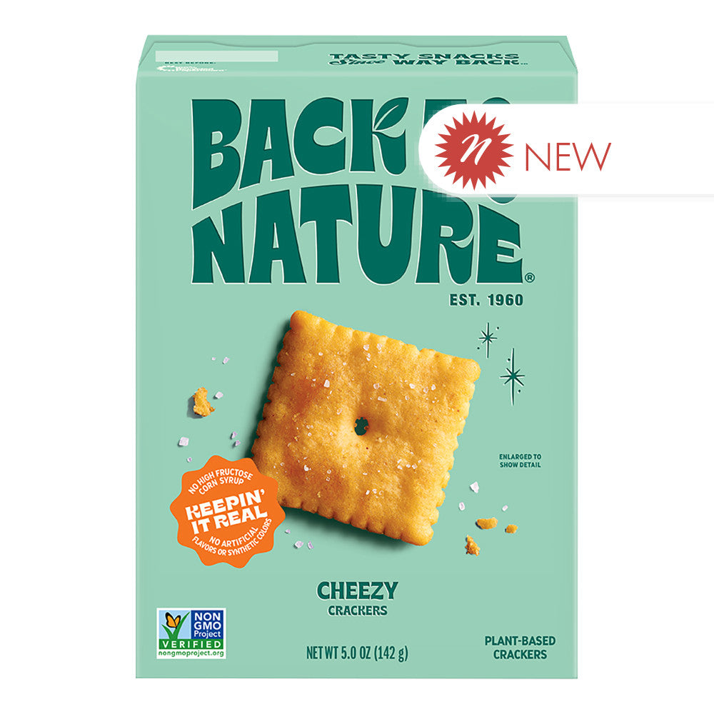 Wholesale Back To Nature Cheezy Crackers 5 Oz Box- Bulk