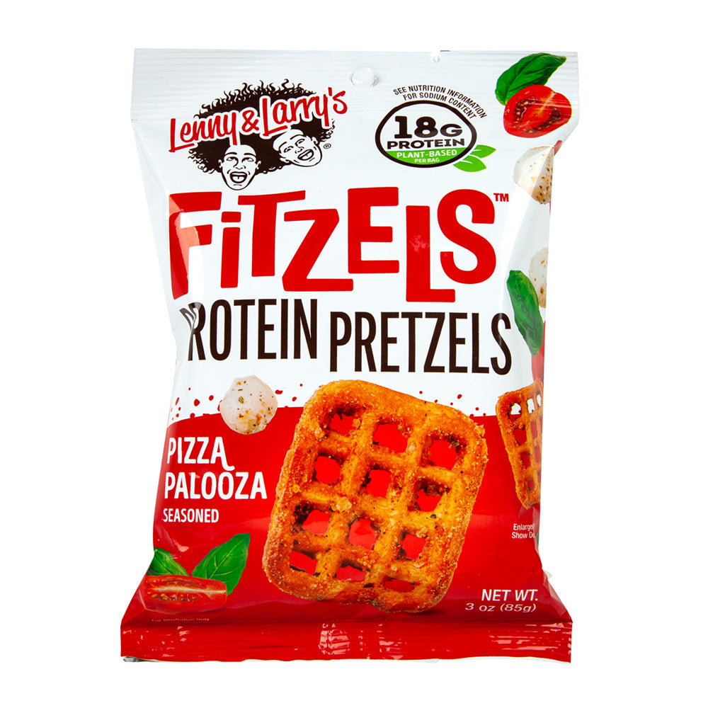 Wholesale Lenny & Larry'S Pizza Palooza Fitzels Protein Pretzels 3 Oz Bag- Bulk
