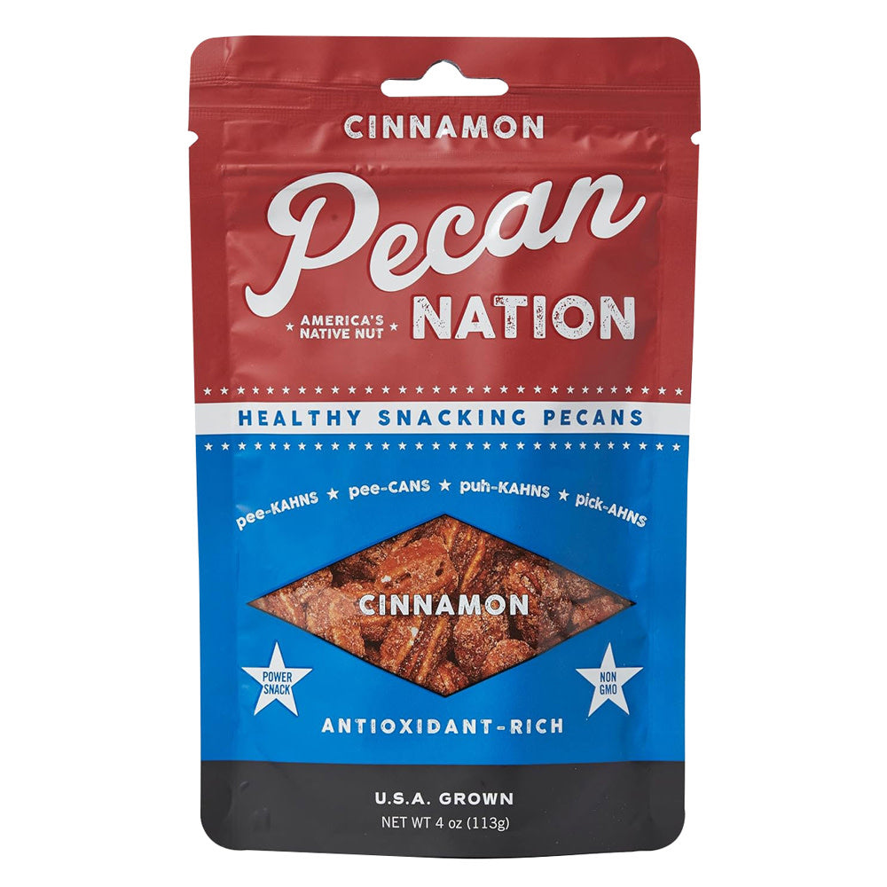 Wholesale Pecan Nation - Cinnamon Pecans Pouch - 4Oz-8ct Case Bulk