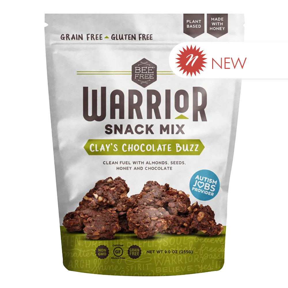 Wholesale Bee Free - Warrior Snack M Clay'S Chocolate Buzz - 9Oz-6ct Case Bulk