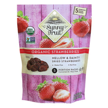 Wholesale Sunny Fruit Organic Dried Strawberries 3.5 Oz Pouch- Bulk
