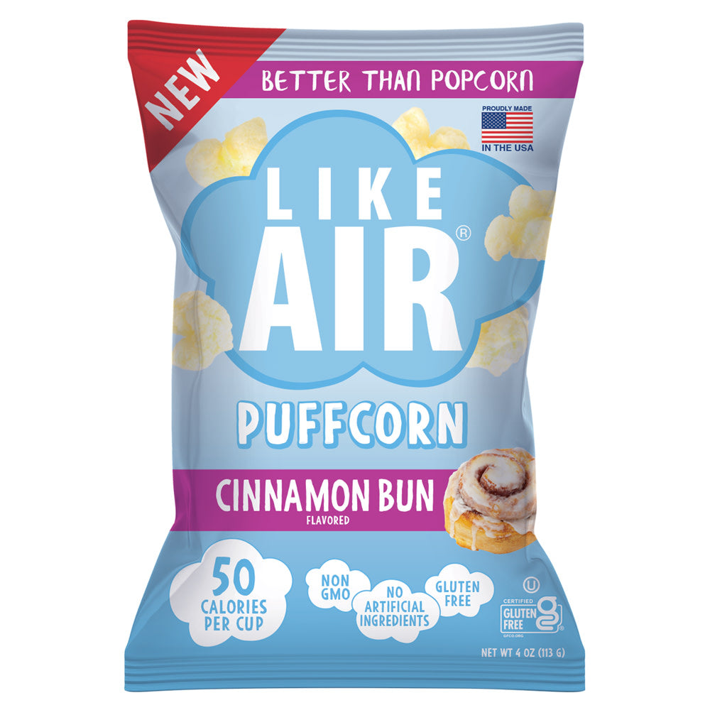 Wholesale Like Air Cinnamon Bun Puffcorn 4 Oz Bag- Bulk