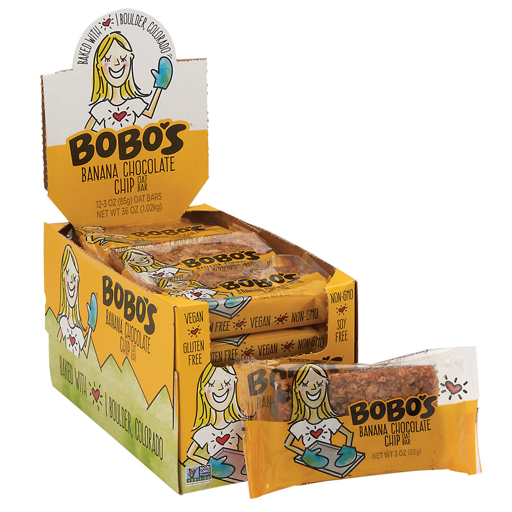 Wholesale Bobo'S Banana Chocolate Chip Oat 3 Oz Bar- Bulk