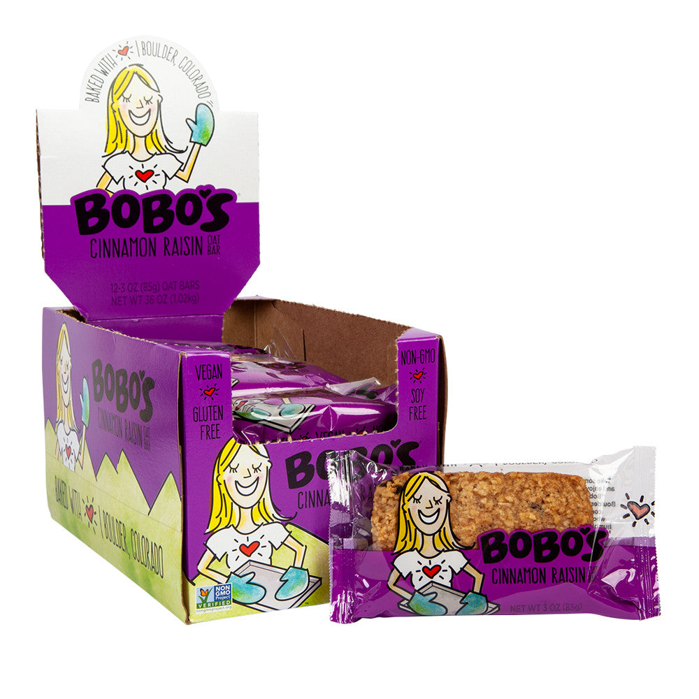 Wholesale Bobo'S Cinnamon Raisin Oat Bar 3 Oz- Bulk