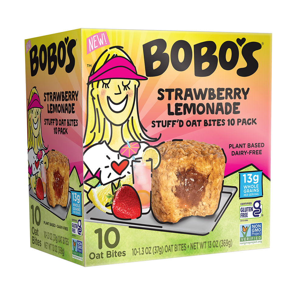 Wholesale Bobo'S Stuff'D Bites Strawberry Lemonade 10 Ct 13 Oz Box- Bulk
