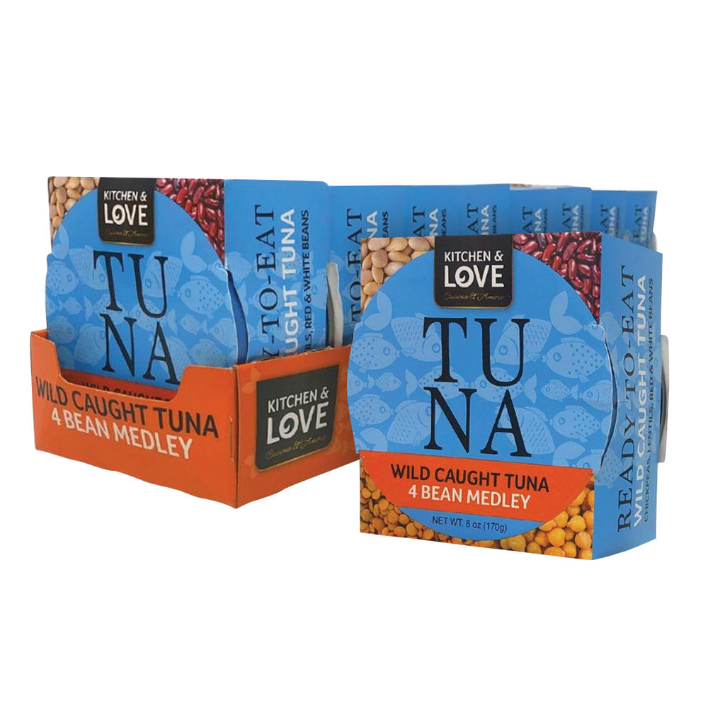 Wholesale Kitchen & Love Ready To Eat Tuna 4 Bean Medley 6 Oz- Bulk