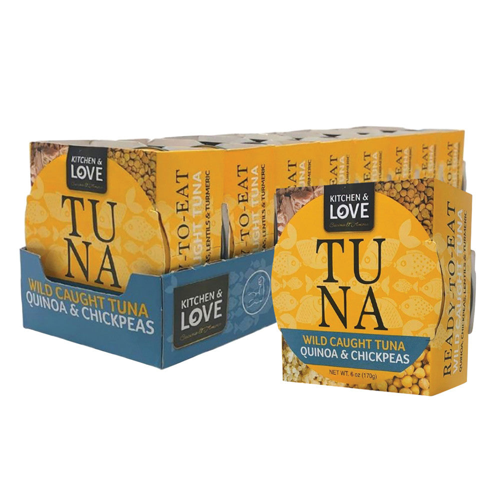 Wholesale Kitchen & Love Ready To Eat Tuna Quinoa & Chickpeas 6 Oz- Bulk